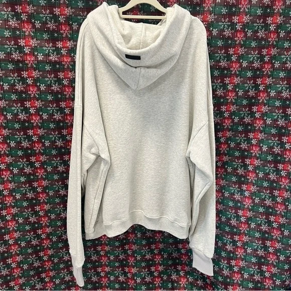 Fear Of God Thick White Hooded Sweatshirt